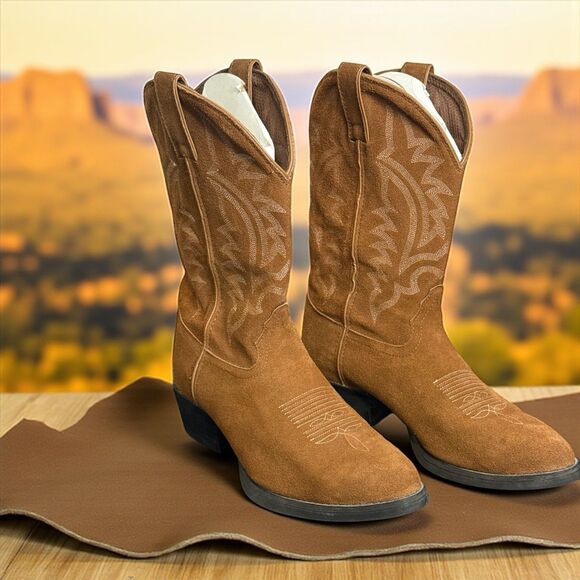 TONY LAMA Brown Leather Men’s Western Cowboy Boots Style BB2022 Size 10.5 D - Picture 1 of 9